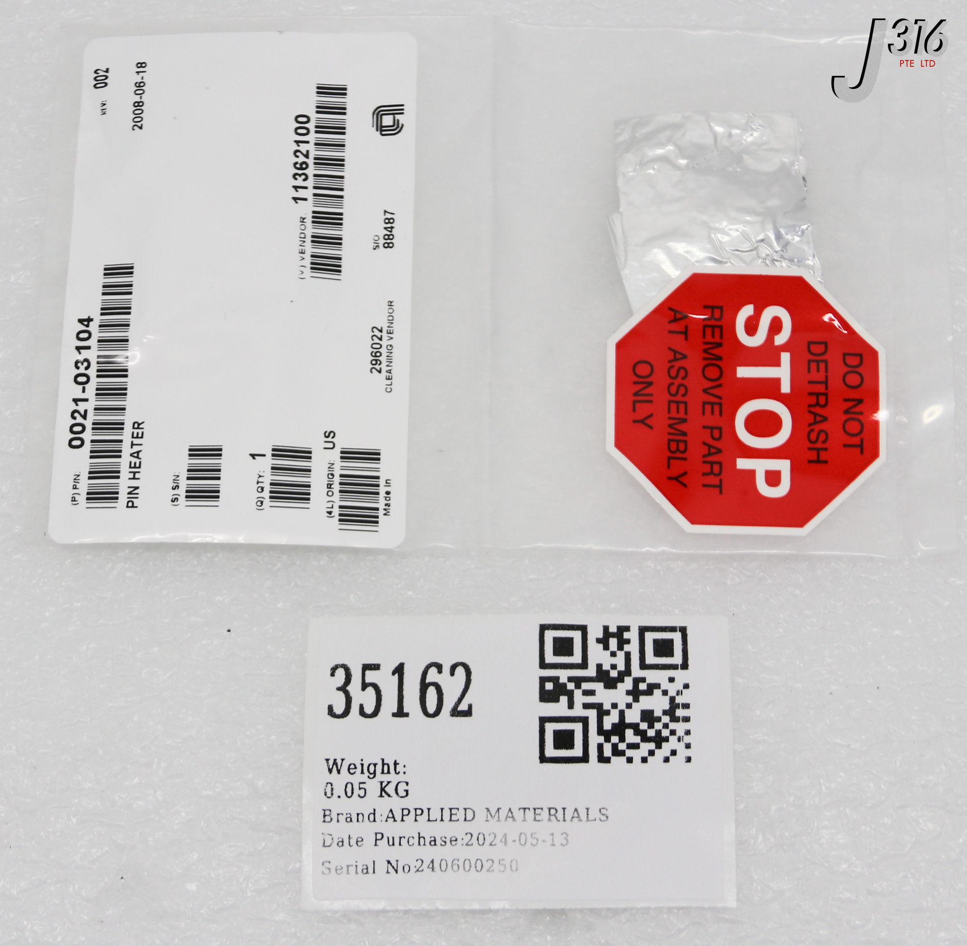 〖リクエスト〗2 35162 APPLIED MATERIALS PIN HEATER, TXZ (NEW) 0021-03104 | eBay